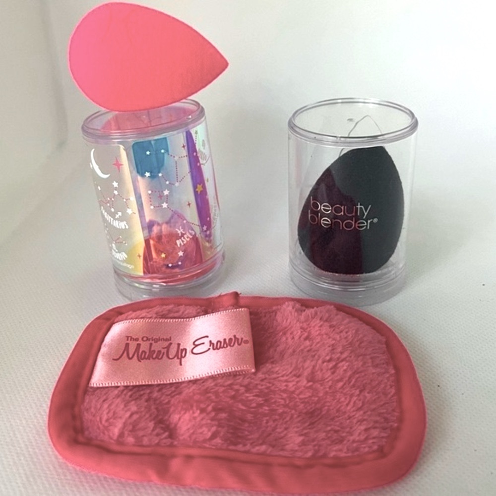 2 New Beauty Blenders & The Original Makeup Eraser